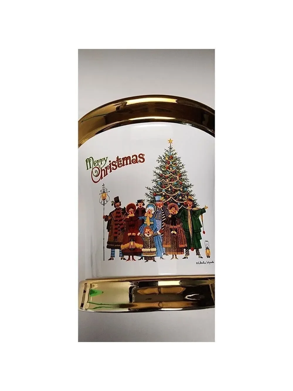 CHARLES WYSOCKI 2004 TELEFLORA MERRY CHRISTMAS PLANTER Vase